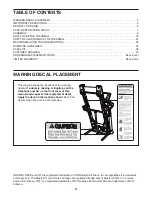 Предварительный просмотр 2 страницы ICON Health & Fitness NordicTrack Elite 1400 User Manual