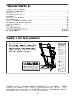 Preview for 2 page of ICON Health & Fitness NordicTrack Elite 700 User Manual