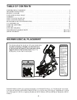 Preview for 2 page of ICON Health & Fitness NordicTrack Freestride Trainer FS14i User Manual