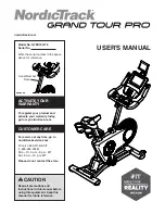 ICON Health & Fitness NordicTrack Grand Tour Pro User Manual preview
