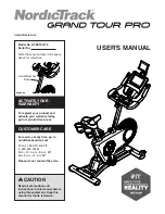 Предварительный просмотр 1 страницы ICON Health & Fitness NordicTrack Grand Tour Pro User Manual