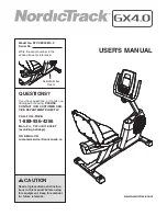 Preview for 1 page of ICON Health & Fitness NordicTrack GX 4.0 User Manual