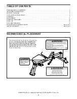 Preview for 2 page of ICON Health & Fitness NordicTrack NTBE17917.0 User Manual