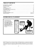 Preview for 2 page of ICON Health & Fitness NordicTrack RW200 User Manual