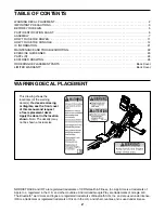 Preview for 2 page of ICON Health & Fitness NordicTrack RW300 User Manual