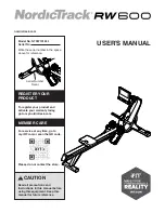 Предварительный просмотр 1 страницы ICON Health & Fitness NordicTrack RW600 User Manual