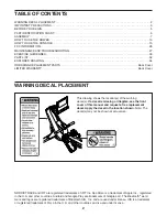 Preview for 2 page of ICON Health & Fitness NordicTrack RW600 User Manual