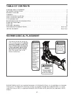 Preview for 2 page of ICON Health & Fitness NORDICTRACK SPACESAVER SE 9i User Manual
