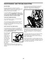 Preview for 20 page of ICON Health & Fitness NordicTrack SpaceSaver SE7i User Manual