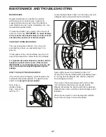 Preview for 27 page of ICON Health & Fitness NordicTrack STUDIO ELLIPTICAL User Manual