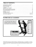 Preview for 2 page of ICON Health & Fitness NordicTrack T 12.0 User Manual