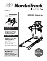 ICON Health & Fitness NordicTrack T9.5 S User Manual preview