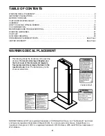 Preview for 2 page of ICON Health & Fitness NordicTrack Vault User Manual