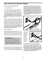 Preview for 15 page of ICON Health & Fitness NordicTrack X9i User Manual