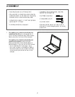 Preview for 7 page of ICON Health & Fitness NTEL71320-INT.0 User Manual