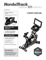 Preview for 1 page of ICON Health & Fitness NTEX02121.0 User Manual