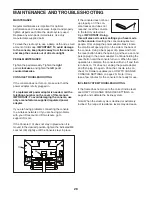 Preview for 28 page of ICON Health & Fitness NTEX02121.5 User Manual