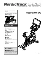 Preview for 1 page of ICON Health & Fitness NTEX02422-INT.3 User Manual