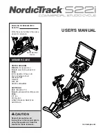 Предварительный просмотр 1 страницы ICON Health & Fitness NTEX02422-INT.3 User Manual