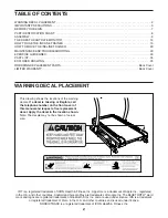 Предварительный просмотр 2 страницы ICON Health & Fitness NTL24015.0 User Manual