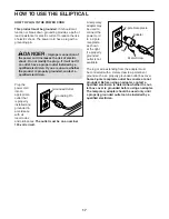 Preview for 17 page of ICON Health & Fitness PFEL51016.4 User Manual