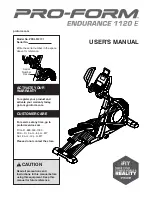 Preview for 1 page of ICON Health & Fitness PFEL51217.1 User Manual