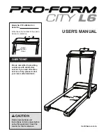 Предварительный просмотр 1 страницы ICON Health & Fitness PFTL28820-CH.0 User Manual