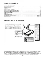 Предварительный просмотр 2 страницы ICON Health & Fitness PFTL28820-CH.0 User Manual