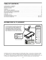 Предварительный просмотр 2 страницы ICON Health & Fitness PFTL28820-INT.0 User Manual