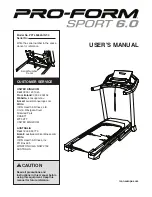 ICON Health & Fitness PFTL69620-INT.0 User Manual preview