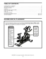 Preview for 2 page of ICON Health & Fitness PRO-FORM 400 SPX User Manual