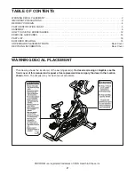 Предварительный просмотр 2 страницы ICON Health & Fitness Pro-Form 500 SPX User Manual