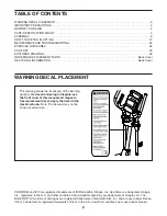 Preview for 2 page of ICON Health & Fitness PRO-FORM 525 CSE+ User Manual