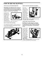 Preview for 14 page of ICON Health & Fitness PRO-FORM 525 CSE+ User Manual