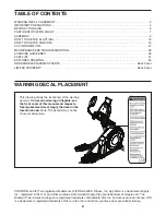 Preview for 2 page of ICON Health & Fitness Pro-Form CoachLink E9.0 User Manual