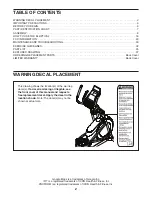 Preview for 2 page of ICON Health & Fitness PRO-FORM ENDURANCE 520 E User Manual