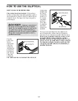 Preview for 17 page of ICON Health & Fitness Pro-Form Endurance 720E User Manual