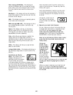 Preview for 22 page of ICON Health & Fitness Pro-Form Endurance 720E User Manual