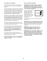 Preview for 22 page of ICON Health & Fitness PRO-FORM ENDURANCE 920 E User Manual