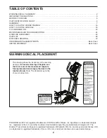 Предварительный просмотр 2 страницы ICON Health & Fitness PRO-FORM HYBRID TRAINER User Manual