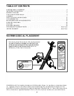 Preview for 2 page of ICON Health & Fitness Pro-Form PFEX78918.1 User Manual