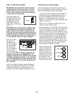 Preview for 21 page of ICON Health & Fitness PRO-FORM POWER 1495 User Manual