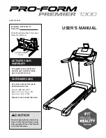 ICON Health & Fitness PRO-FORM PREMIER 1300 User Manual preview