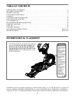 Preview for 2 page of ICON Health & Fitness PRO-FORM PRO 16.9 User Manual