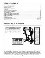 Предварительный просмотр 2 страницы ICON Health & Fitness Pro-Form Pro 9000 User Manual