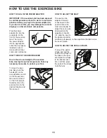 Preview for 15 page of ICON Health & Fitness Pro-Form Pro C10R User Manual