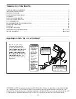 Preview for 2 page of ICON Health & Fitness Pro-Form Pro R10 User Manual