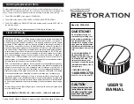 ICON Health & Fitness Pro-Form Restoration PFHS61590 User Manual preview