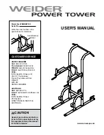 Предварительный просмотр 1 страницы ICON Health & Fitness WEIDER WEBE99712.1 User Manual