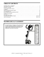 Preview for 2 page of ICON Health & Fitness WESLO Pursuit CT 2.4 User Manual